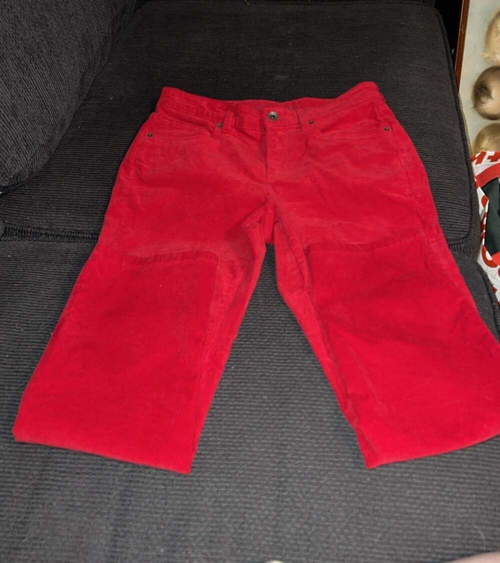 Lands End Red Corduroy Pants Girls Size 4